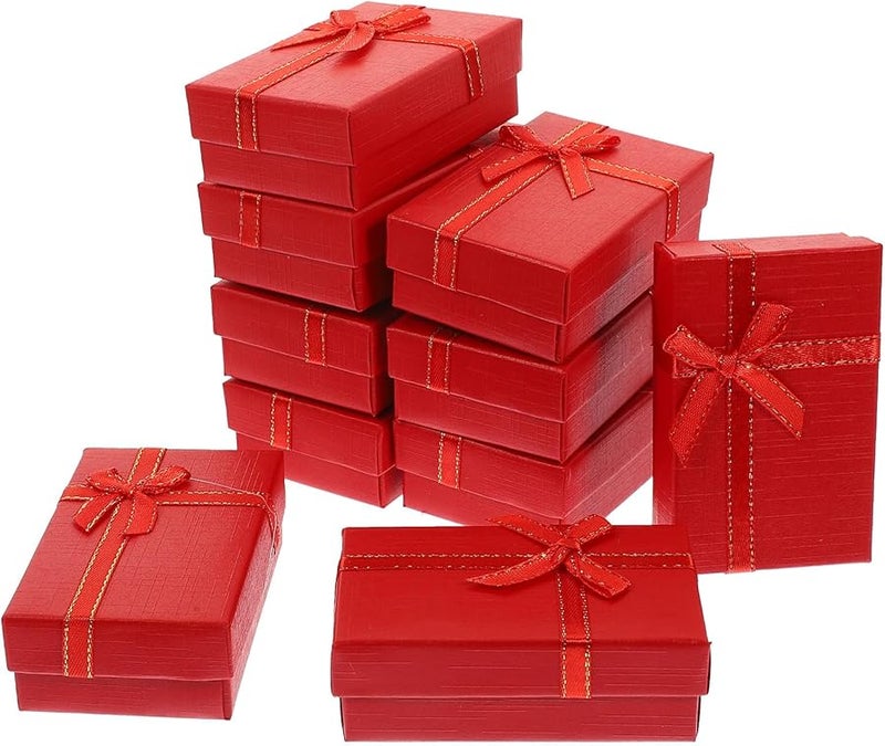 24Pcs Red Small Jewelry Box Organizer Case For Rings Earrings Necklaces Travel Storage - Image 1